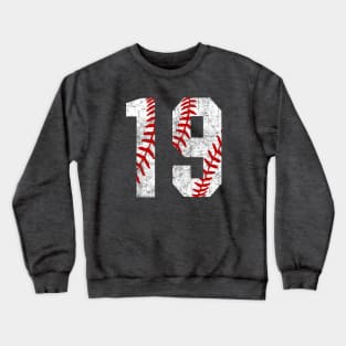 Vintage #19 Baseball Laces Baseball Mom Jersey Love Baseball T-shirt Crewneck Sweatshirt